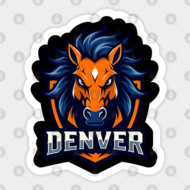 Denver Sports Logo Sticker by UrbanLifeApparel